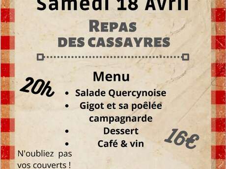 Repas des cassayres