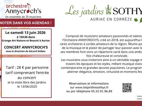 Concert Annycroch's aux Jardins Sothys
