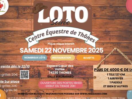 Loto du centre équestre