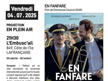 Soirée Cinéma en plein air - Projection du film : En fanfare