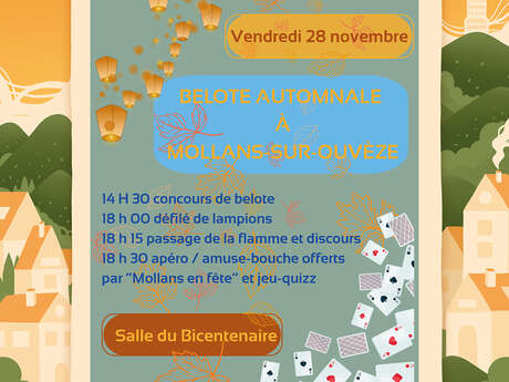 Herbstliche Belotes in Mollans - Les Automnales en Vaison Ventoux