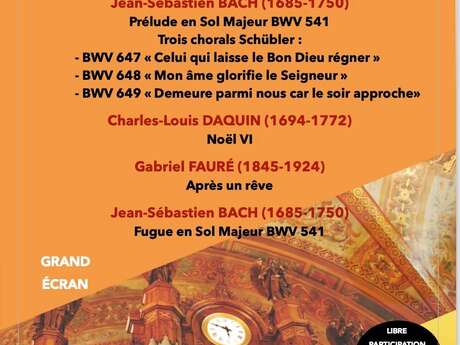 Les Auditions du marché : concerts d'orgue