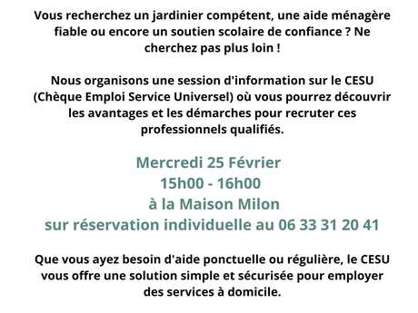 Information CESU