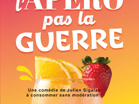 Théâtre "Faites l'apéro pas la guerre" scène de la l'ancienne gare de Seillans