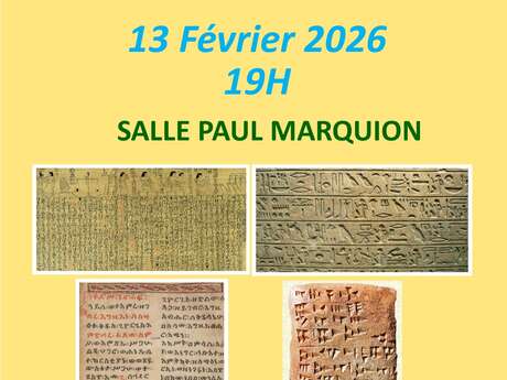 Conférence - L'invention de l'écriture, histoires et mystères