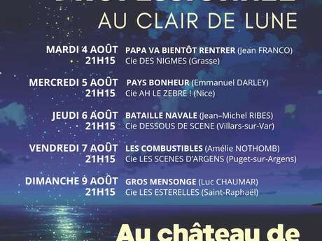 22e Festival de théâtre professionnel "Au clair de Lune"