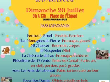 Marché de producteurs et artisans locaux