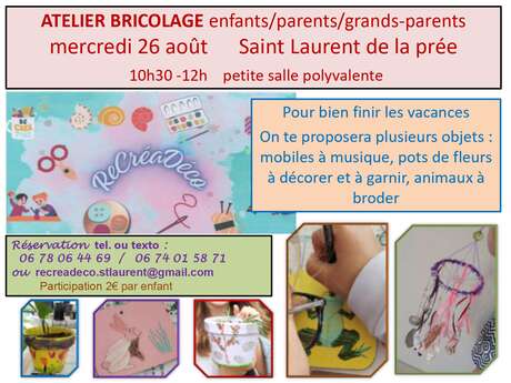 Atelier bricolage intergénérationnel