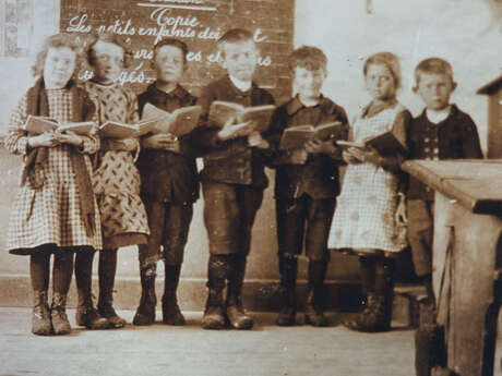 Winter evening: the schools