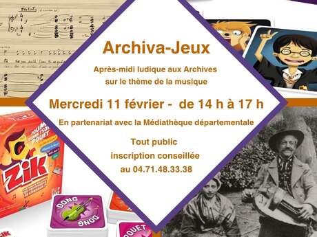 Archiva-jeux sur le thème de la Musique