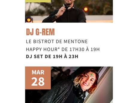 Les Belles Heures 2026- DJ G-REM-  Le Bistrot de Mentone