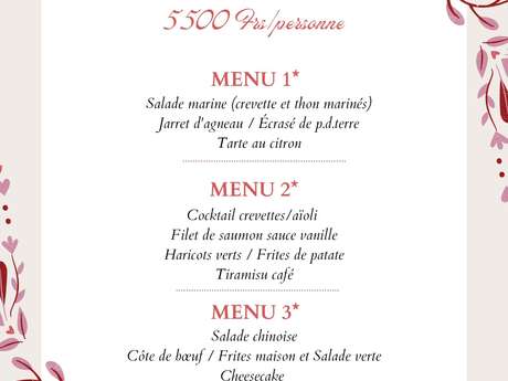 Saint Valentin au Sweet Café