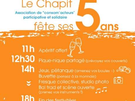 L'association Le Chapit  fête ses 5 ans !