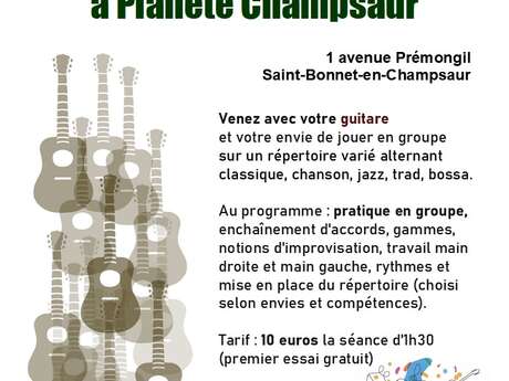 Ateliers ensemble de guitares