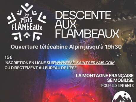 Les p'tits flambeaux - ESF Saint-Gervais