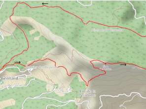 Randonnée " Col de la Madone – Cime de Baudon - Col des Banquettes - Piste de la Cervetta "