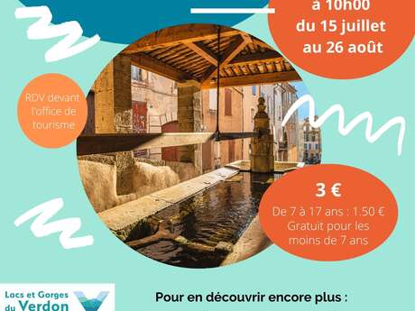 Visite guidée du village d'Aups