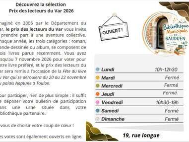 Le prix des lecteurs du Var