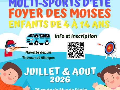 Stage multi-sports d'été pour les 6/7 ans