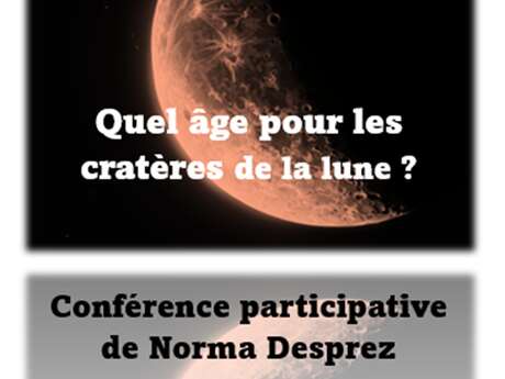 Conférence sur les cratères de la Lune
