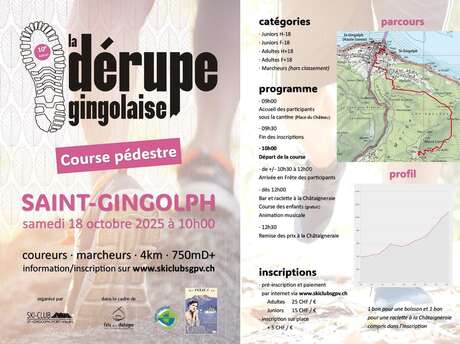 La Dérupe Gingolaise wandelwedstrijd