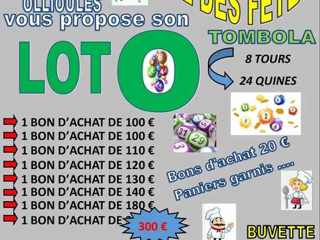 Loto of the Comité Officiel des Fêtes d'Ollioules