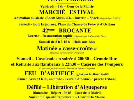 Fête patronale d'Aigueperse