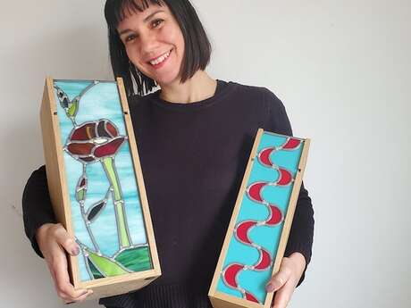 Journées européennes des métiers d'art - Démonstration à l'atelier de vitrail de Lucy Saranoff