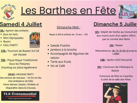 Fête votive de LES BARTHES