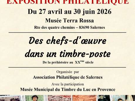 Des chefs-d'œuvre dans un timbre-poste