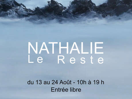 Vernissage de l'exposition ''Bleues, les huiles''