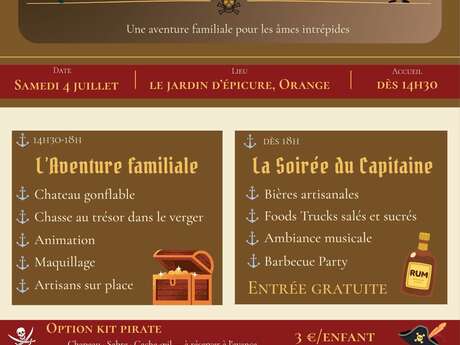 Journée pirate au Jardin d'Épicure