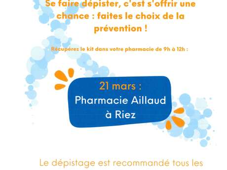 Mars Bleu - dépistage du cancer colorectal