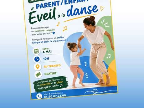 Atelier parent/enfant éveil à la danse au Tranfo à La Tour d'Aigues
