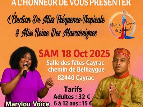 Élection miss tropicale & miss mascareignes 2026