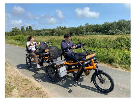 Bicicletas de mano: alquila la Fun 2 Go, tándem side-by-side de Holland Bikes