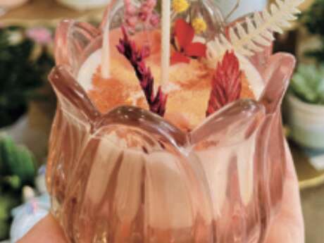 Atelier bougie fleurie