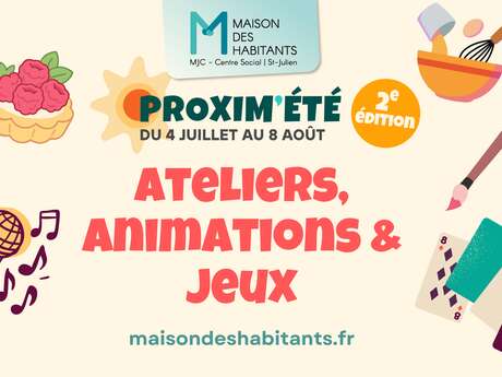 Proxim'été - Ateliers, animations et jeux