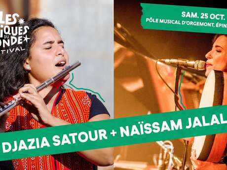 Villes des Musiques du Monde - Naïssam Jalal & Rhythms of Resistance + Djazia Satour