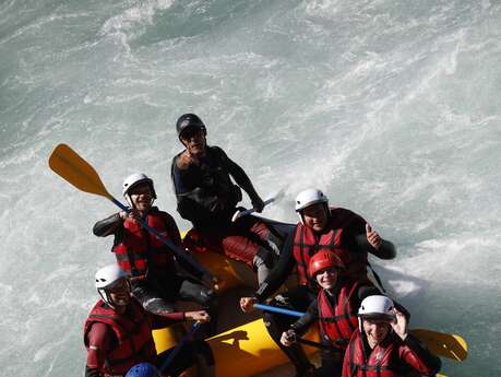 Rafting en famille