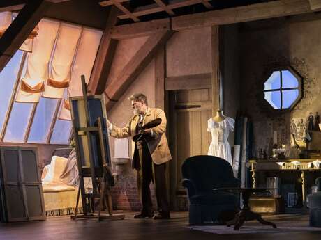 Théâtre : Dans les yeux de monet avec tristan petitgirard et clovis cornillac