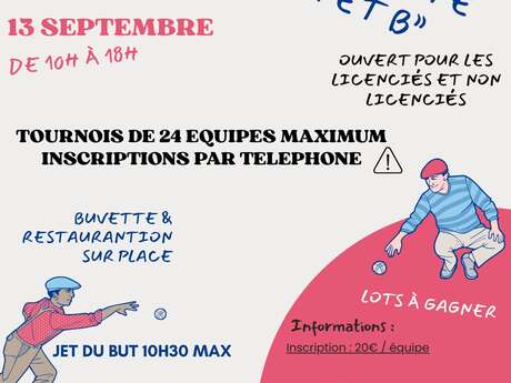 Double pétanque tournament