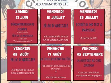 Feu d'artifice et animations Col du Joly