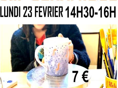 Atelier parent-enfant peinture sur céramique