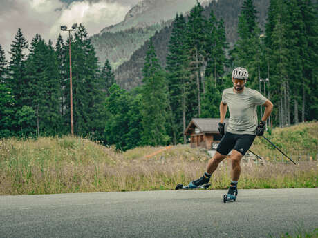 Piste de ski-roues et de roller