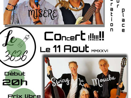 Concert - Swing la Mouche & Cash Misère