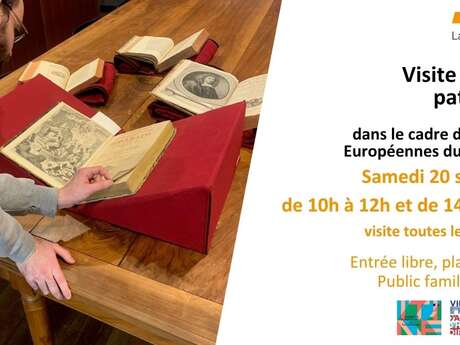 Visites du fond patrimonial - Journées Européennes du Patrimoine