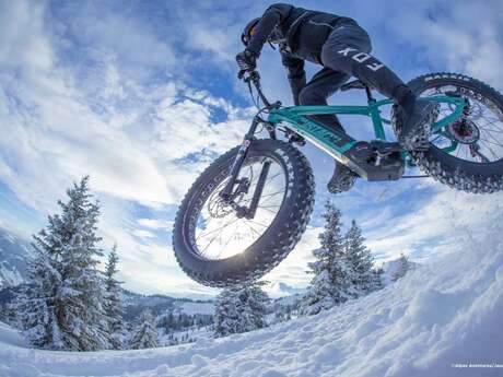 Sortie VTT électrique sur neige