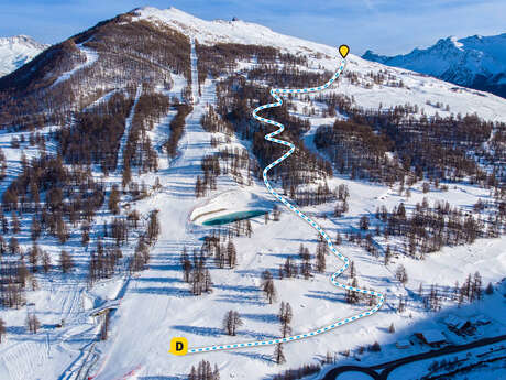 Itinéraire de ski de rando balisé - Molines-en-Queyras