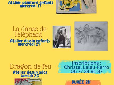 Atelier Dessin & Peinture pour  Enfants et Adolescents
